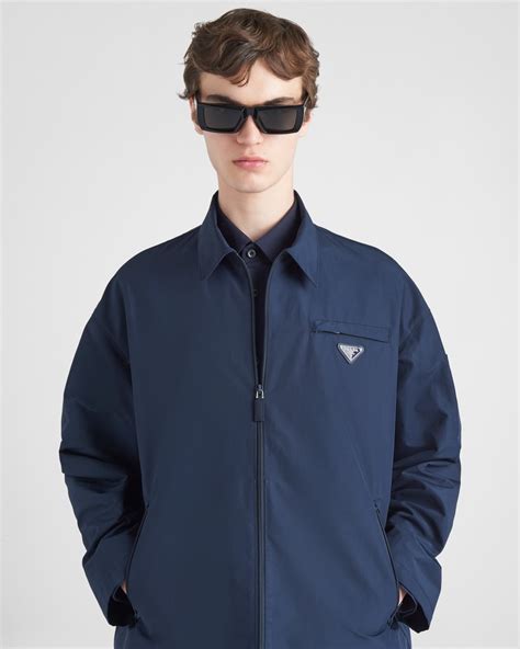 prada technical poplin jacket|Blue Technical.